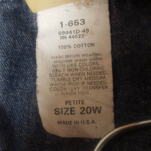 north west blue womens jeans pants denim   petite  size 20W - Picture 9 of 14